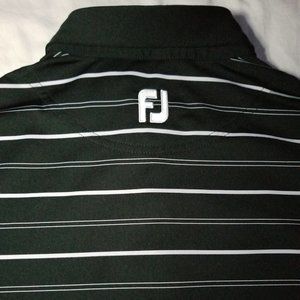 FootJoy Athletic Fit Mens Striped Golf Polo Shirt